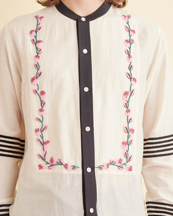 Cherry Blossom Stripe Tunic SHIRT BODE New York