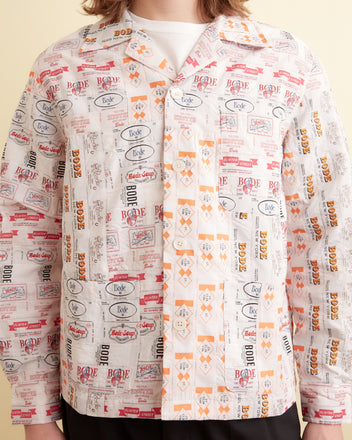 Clinton Street Label Overshirt OUTERWEAR BODE New York