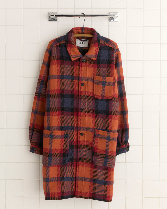 Clinton Street Plaid Coat OUTERWEAR BODE New York