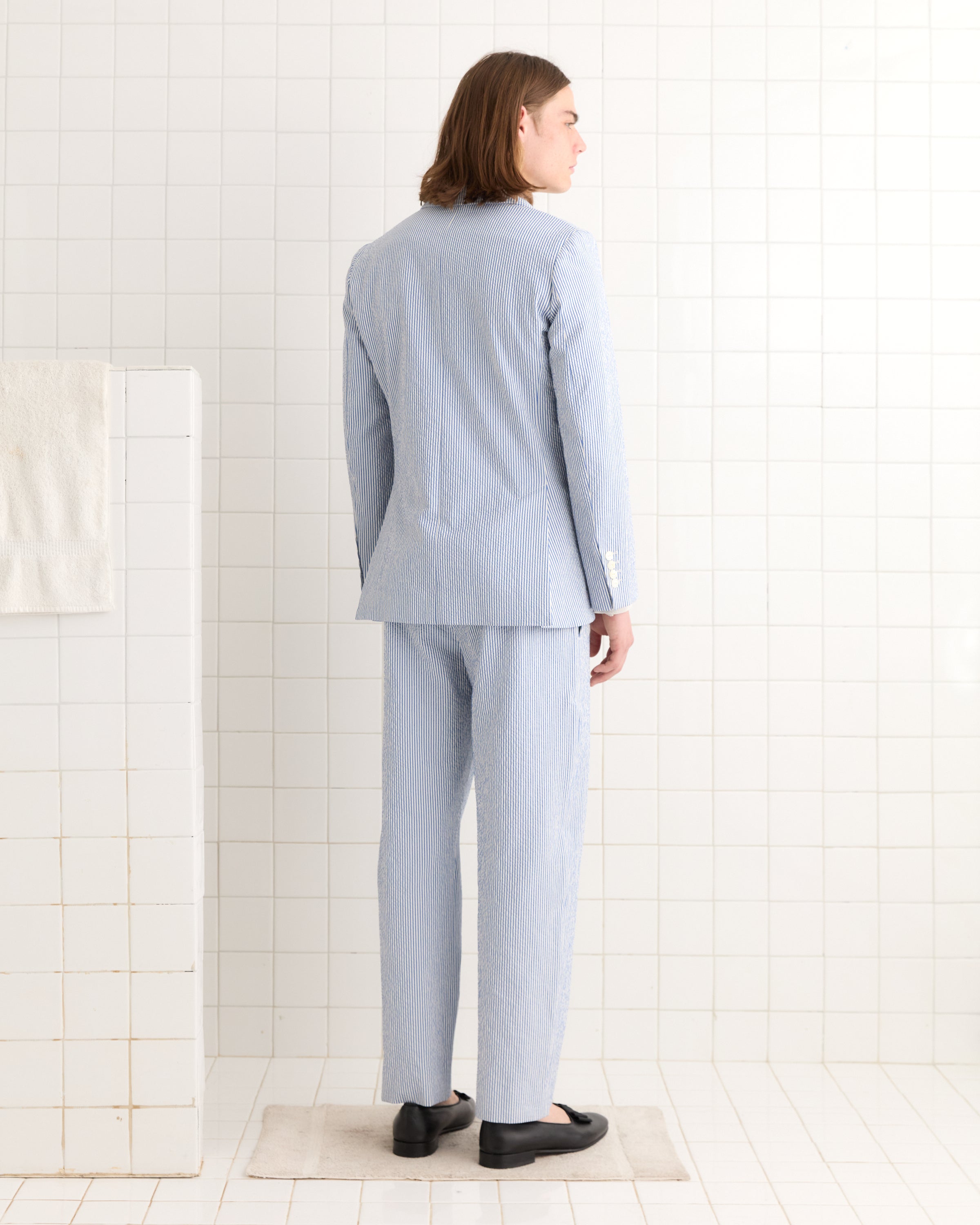 Club Stripe Single-Breasted Suit Jacket - Blue/White – BODE