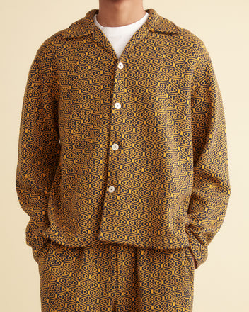 Crescent Jacquard Louie Shirt KNITWEAR BODE New York