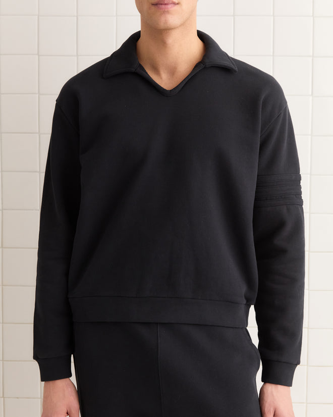 Crew Polo - Black MENS SWEATSHIRTS BODE New York