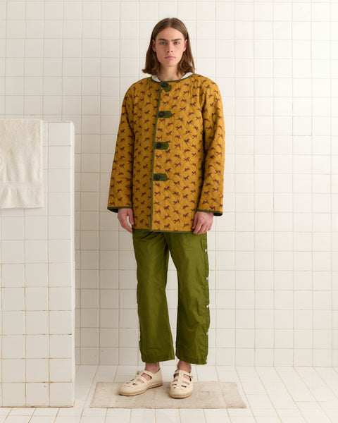 【関税込み】Bode タン Crittendon Liner コート Bode: Tan Crittendon Liner Coat | SSENSE