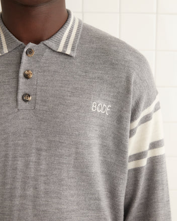 Cycling Polo - Grey KNITWEAR BODE New York