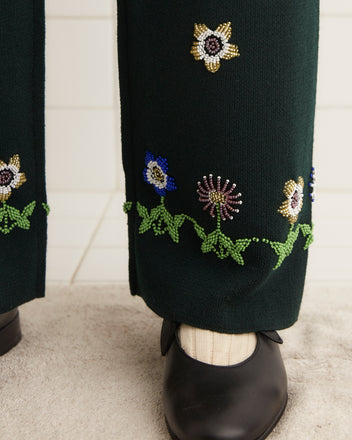 Daisy Garden Joggers - Green KNITWEAR BODE New York