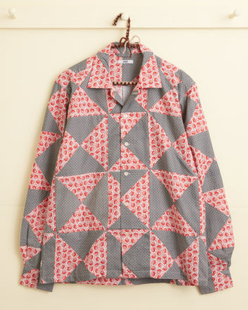 Deco Puzzle Patchwork Long Sleeve Shirt SHIRT BODE New York