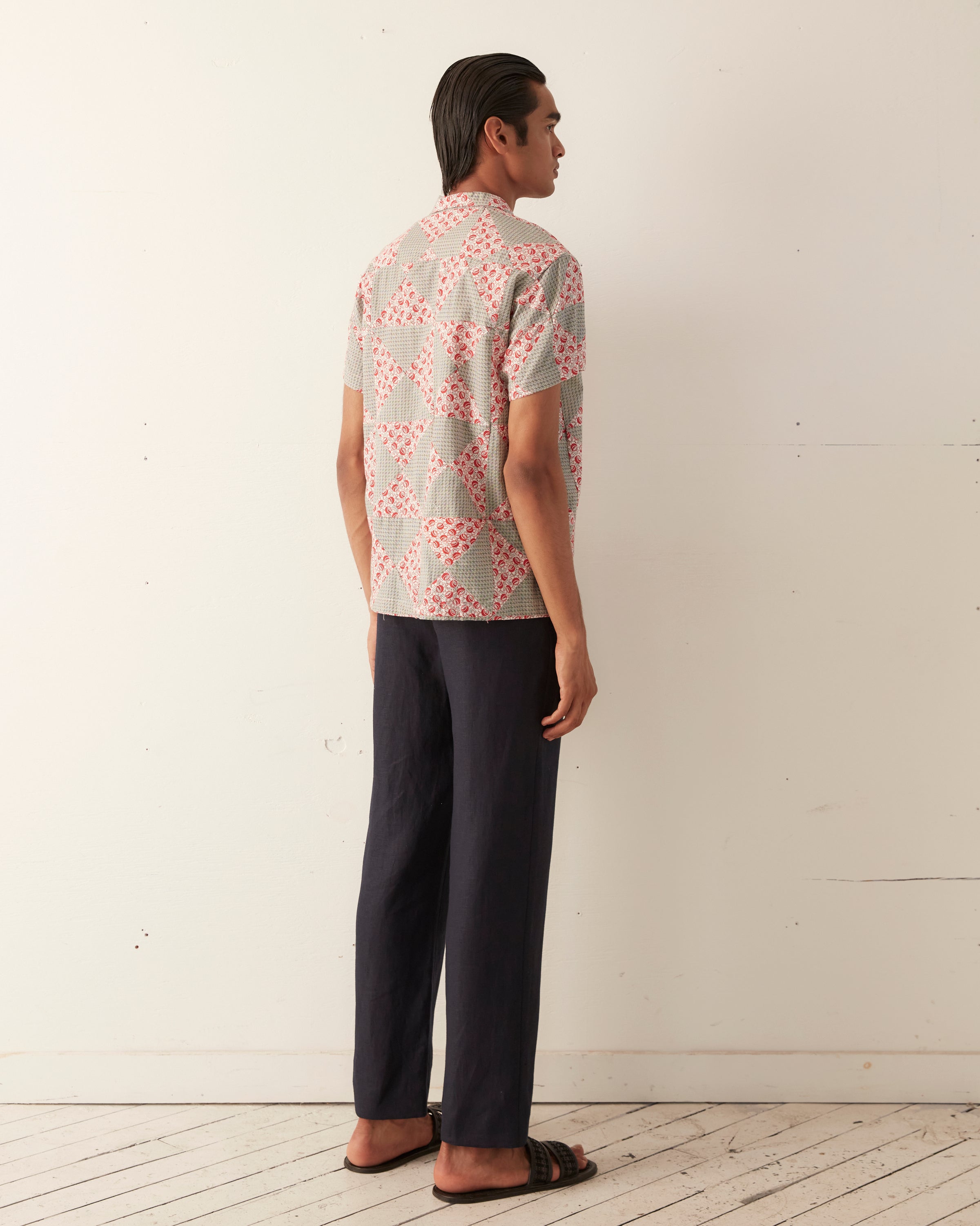 Deco Puzzle Patchwork Short Sleeve Shirt – BODE