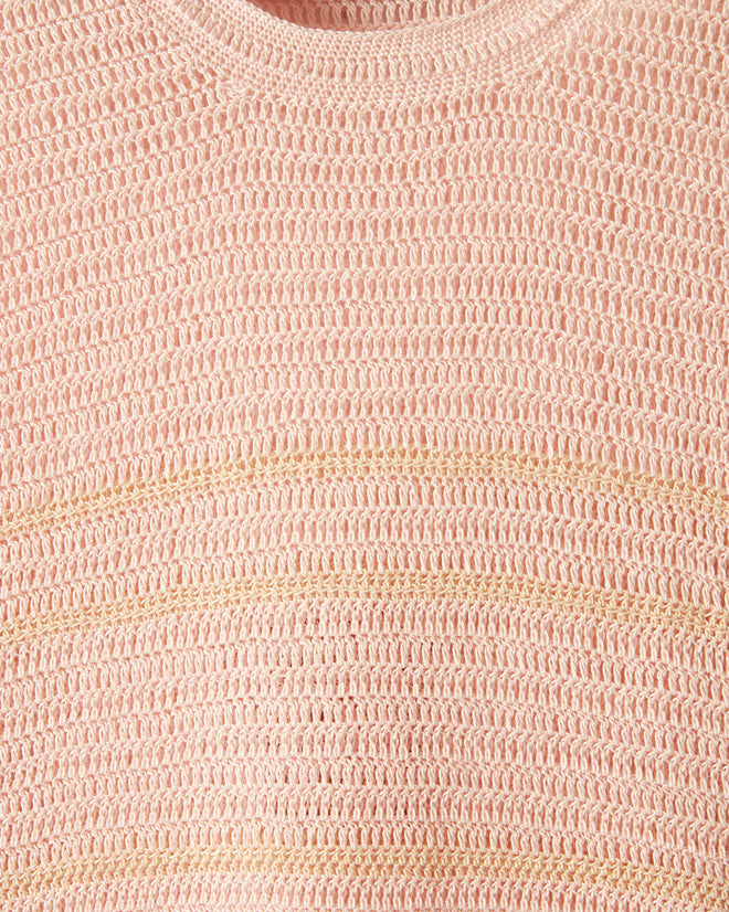 Delicate Stripe Crochet Pullover KNITWEAR BODE New York