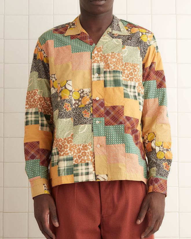 Diagonal Square Patchwork Shirt SHIRT BODE New York