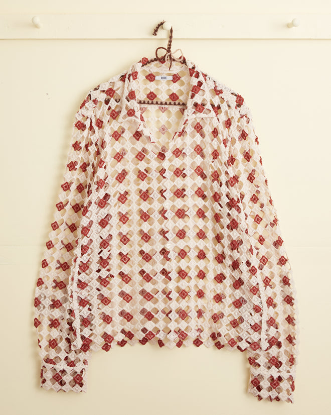 Diamond Lace Long Sleeve Shirt SHIRT BODE New York