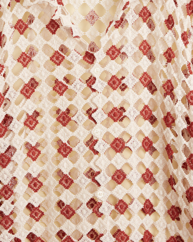 Diamond Lace Long Sleeve Shirt SHIRT BODE New York