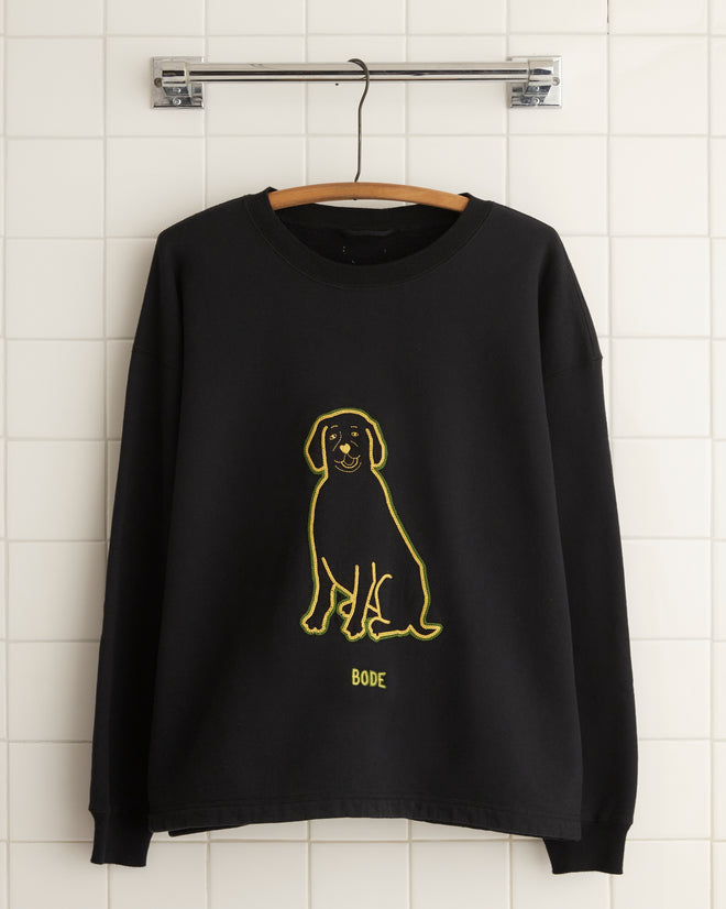 Embroidered Dog Crewneck SWEATSHIRTS BODE New York