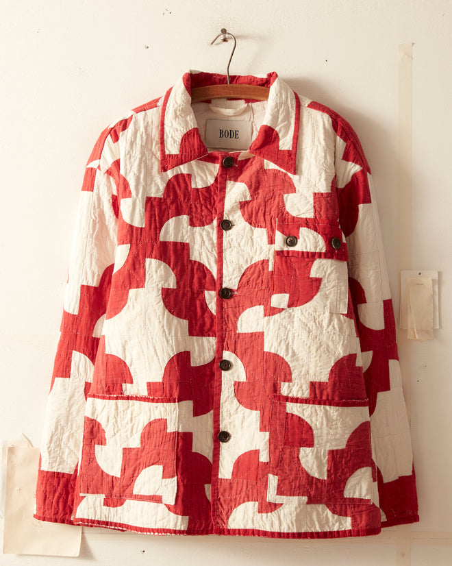 Drunkard's Path Quilt Jacket - L/XL