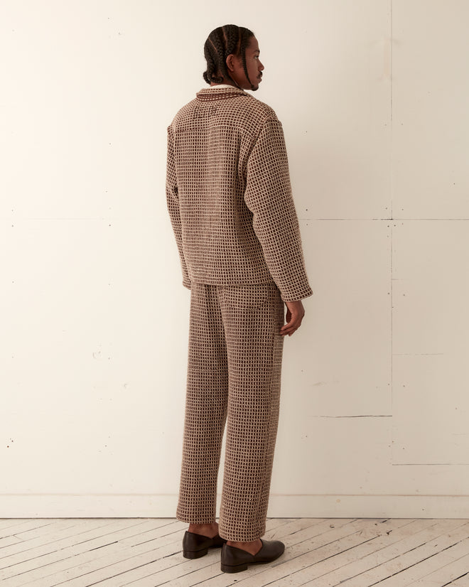 Reversible Duo Waffle Jacket - Brown SHIRT BODE New York