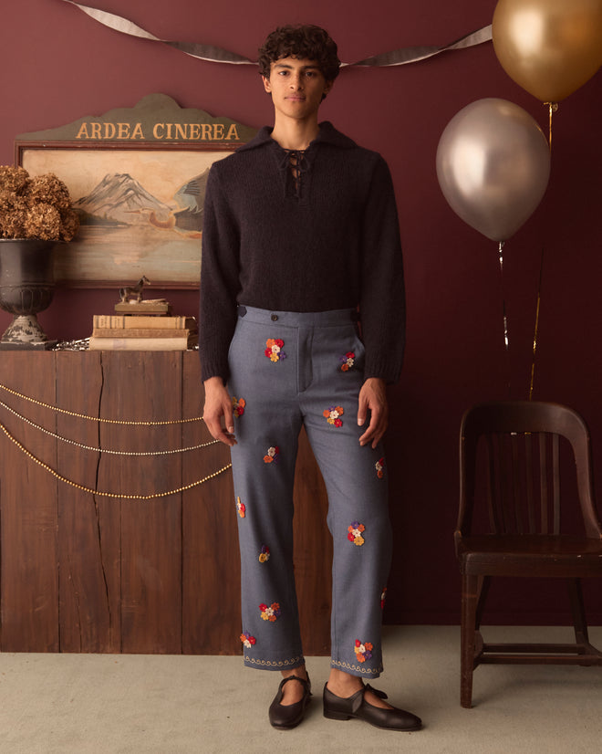 Dianthus Appliqué Trousers TROUSERS BODE New York