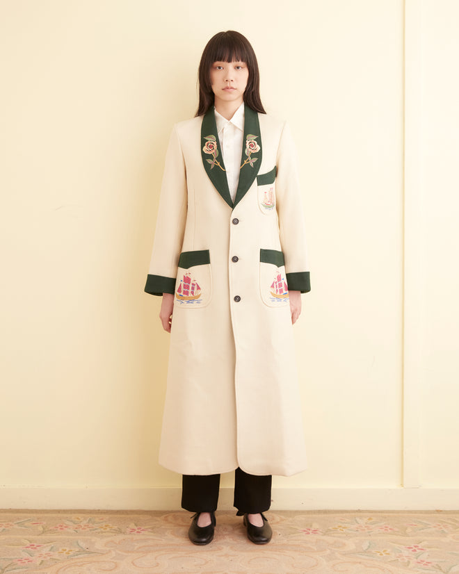 Embroidered Barque Theatre Coat OUTERWEAR BODE New York