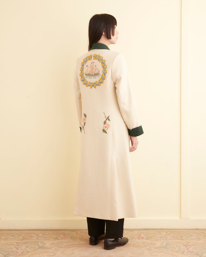 Embroidered Barque Theatre Coat OUTERWEAR BODE New York