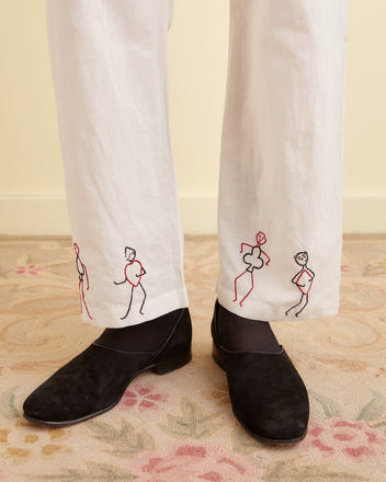 Embroidered Blackjack Pajama Pants PANT BODE New York