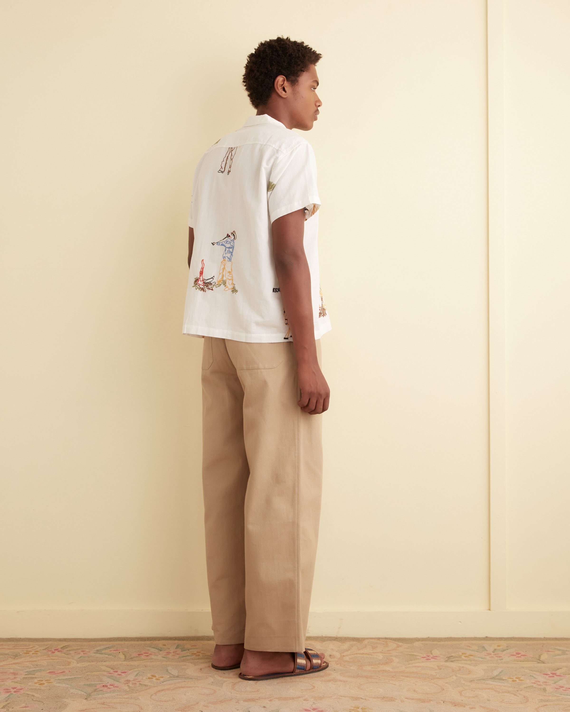 Embroidered Buckaroo Short Sleeve Shirt – BODE