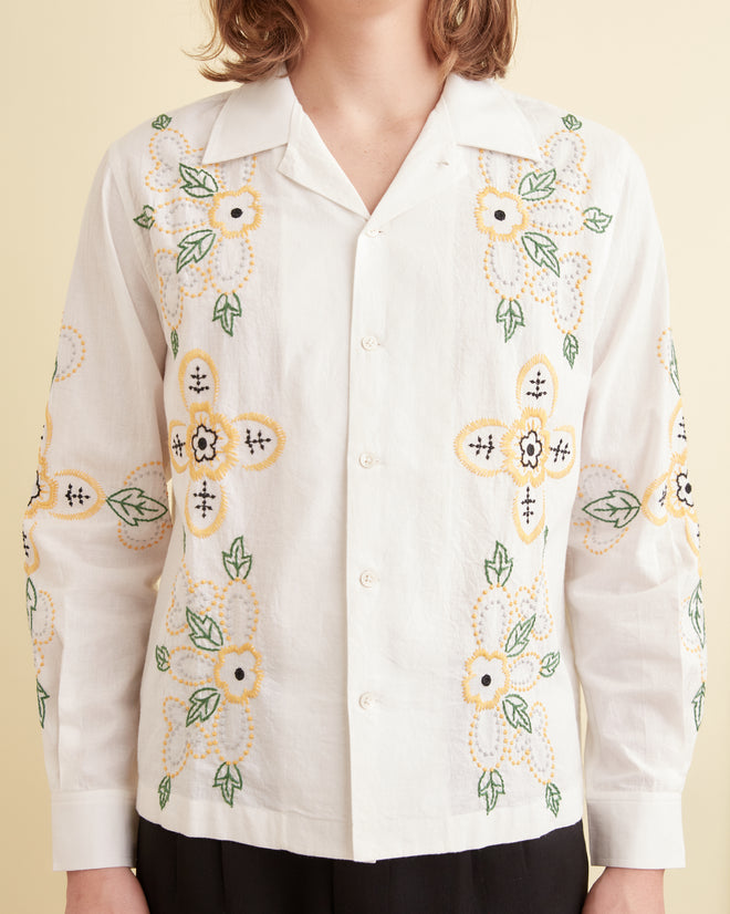Embroidered Buttercup Long Sleeve Shirt Embroidered Buttercup Long Sleeve Shirt