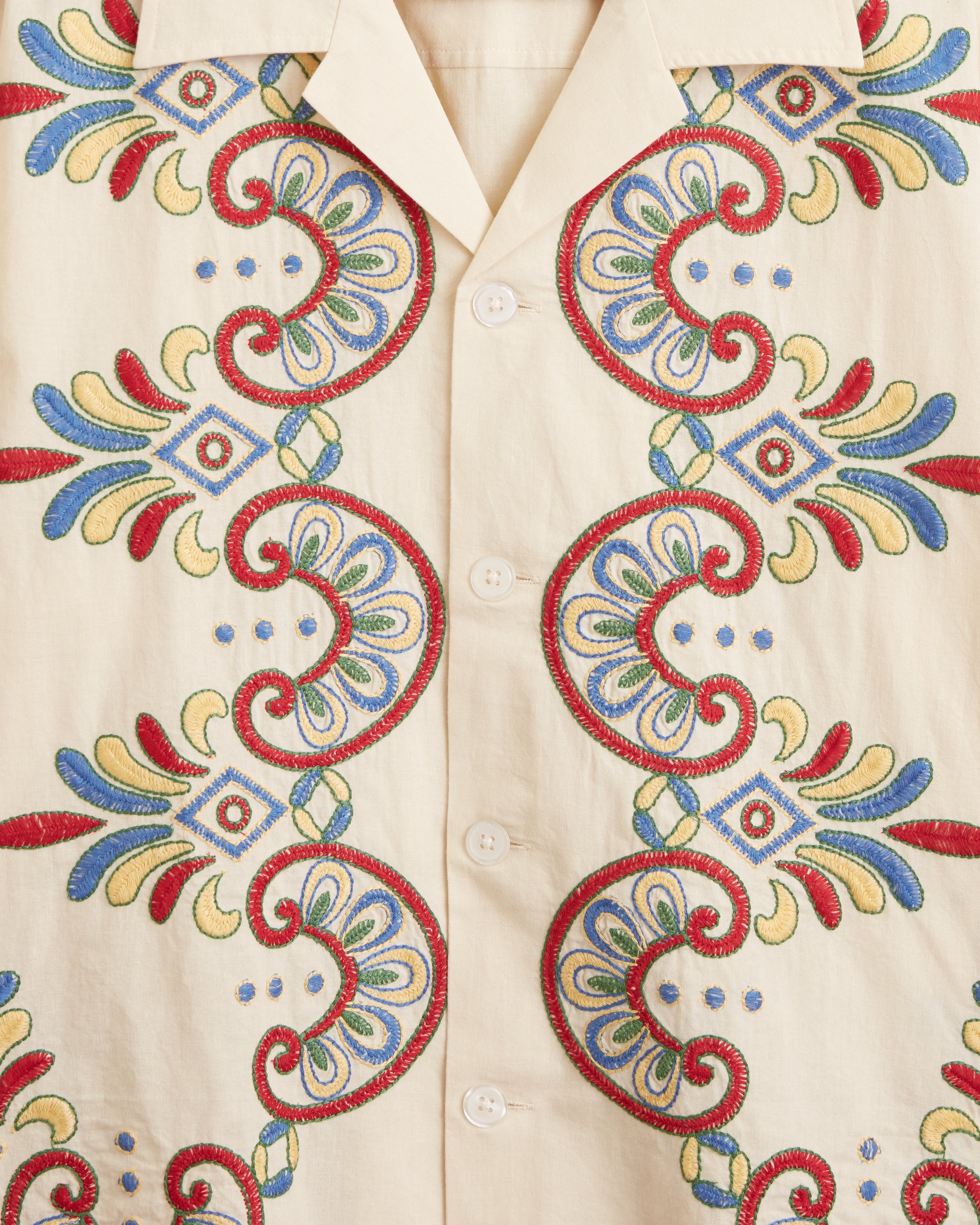 Embroidered Carnival Long Sleeve Shirt – BODE