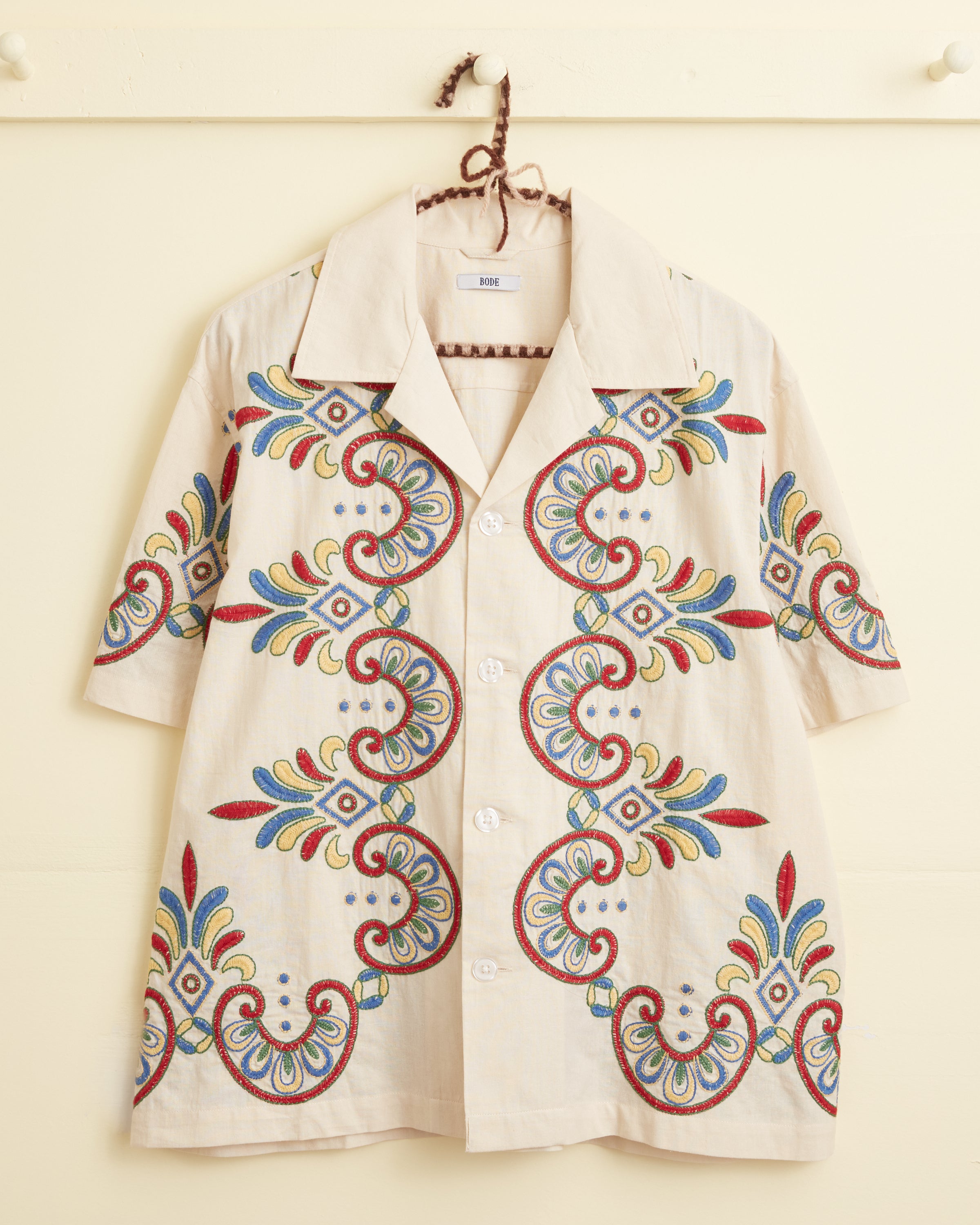 BODE ボーディ刺繍半袖シャツ　carnival shirt タグ付き新品 Embroidered Carnival Short Sleeve Shirt – BODE