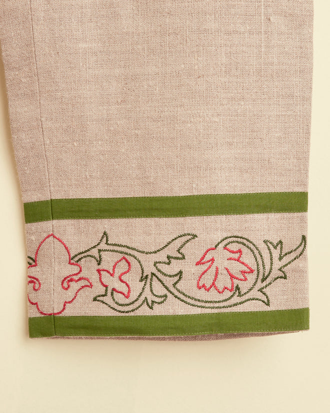 Embroidered Trumpetflower Trousers MENS TROUSERS BODE New York