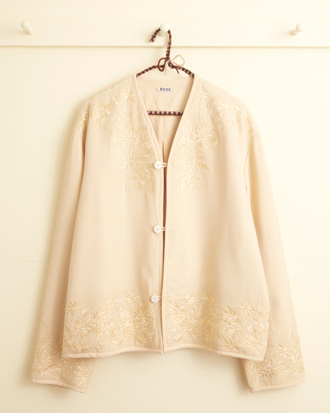 Embroidered Wisteria Liner Jacket MENS JACKETS BODE New York
