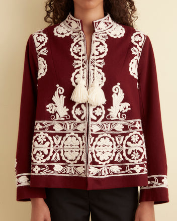 Estate Jacket - Burgundy OUTERWEAR BODE New York