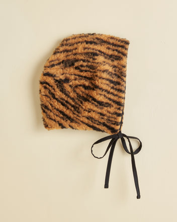 Tiger Fleece Tie Cap