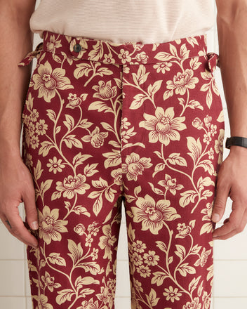 Floral Corduroy Trousers TROUSERS BODE New York