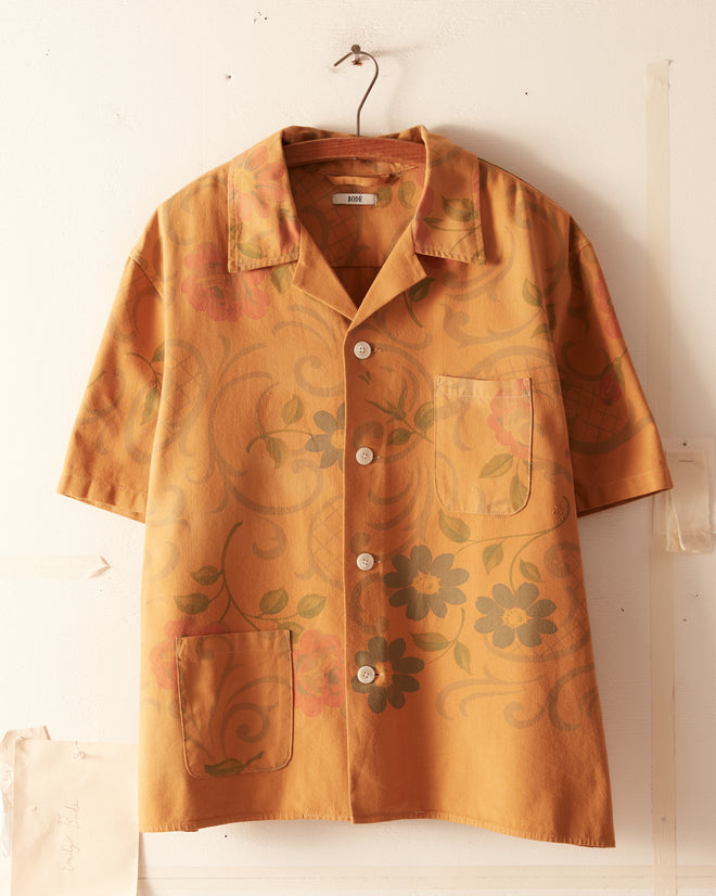 Floral Foliage Short Sleeve Shirt - L/XL