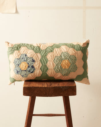 Floral Honeycomb Pillow