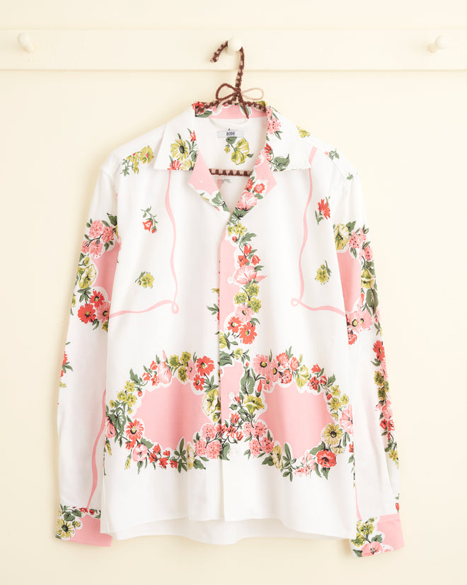 Flowered Terrace Shirt- XS/S OOAK SHIRT BODE New York