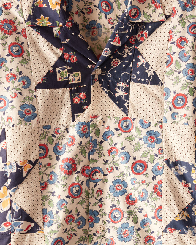 Flower Star Quilt Shirt - S/M