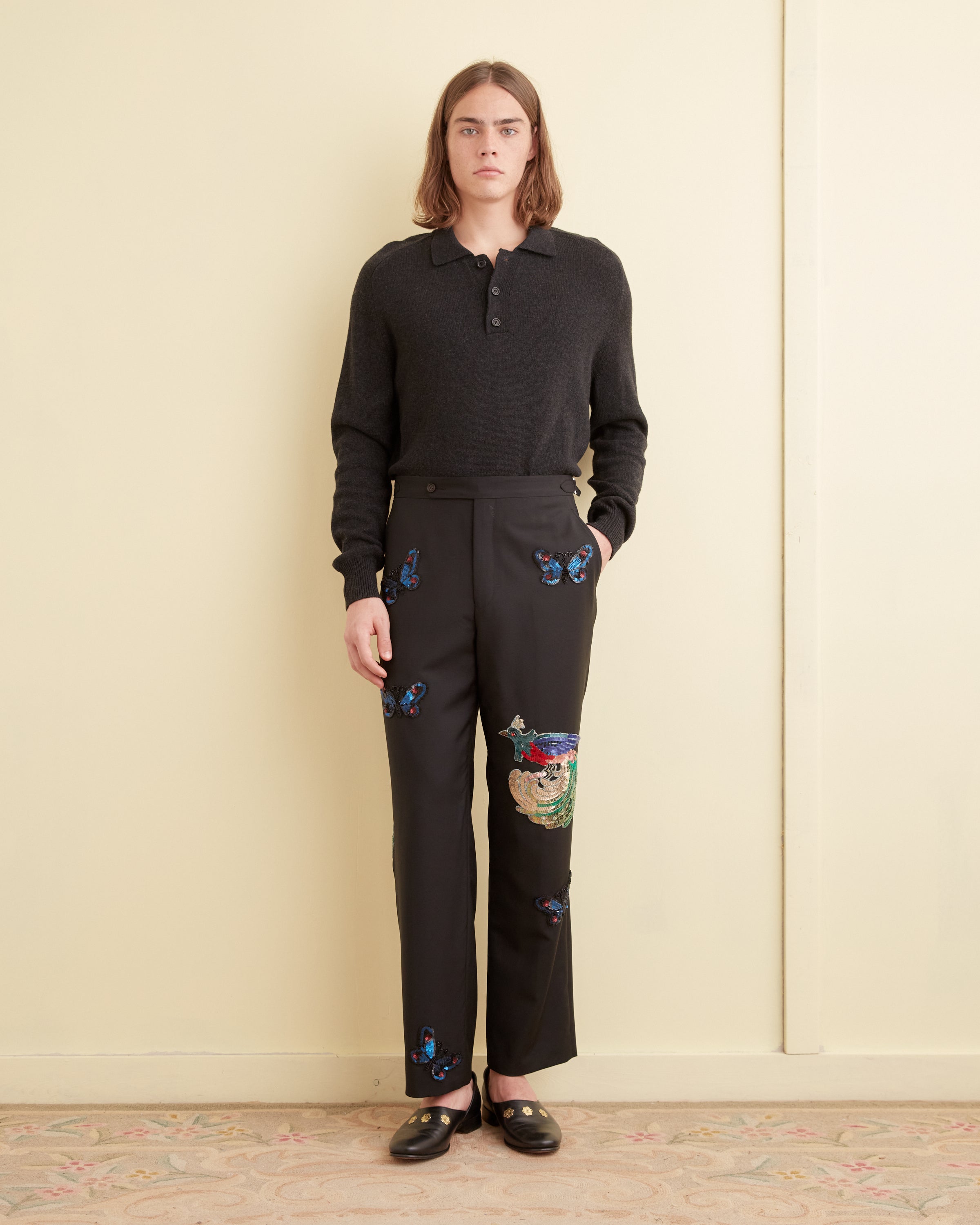 パンツ Bode Trousers Black Products – tagged 