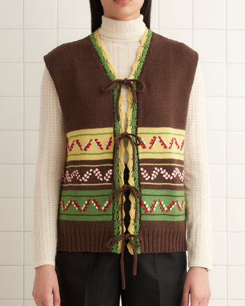 Foliage Vest KNITWEAR BODE New York