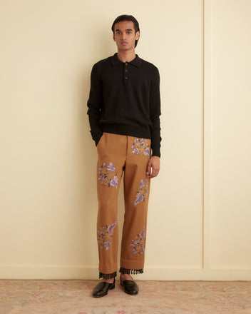 Fringed Autumn Royal Trousers