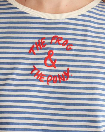 Frog and Pony Tee - Blue CUT AND SEW BODE New York
