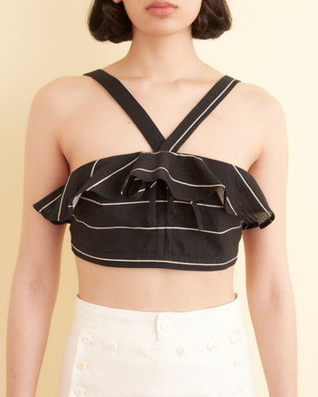 Full Tide Stripe Bra UNDERPINNINGS BODE New York