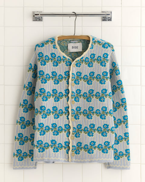 Garden Cardigan - Blue Multi – BODE