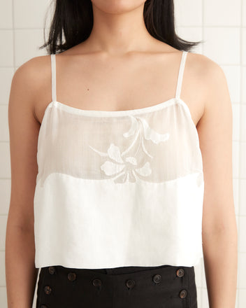 Gardenia Shadow Tank OOAK TOP BODE New York
