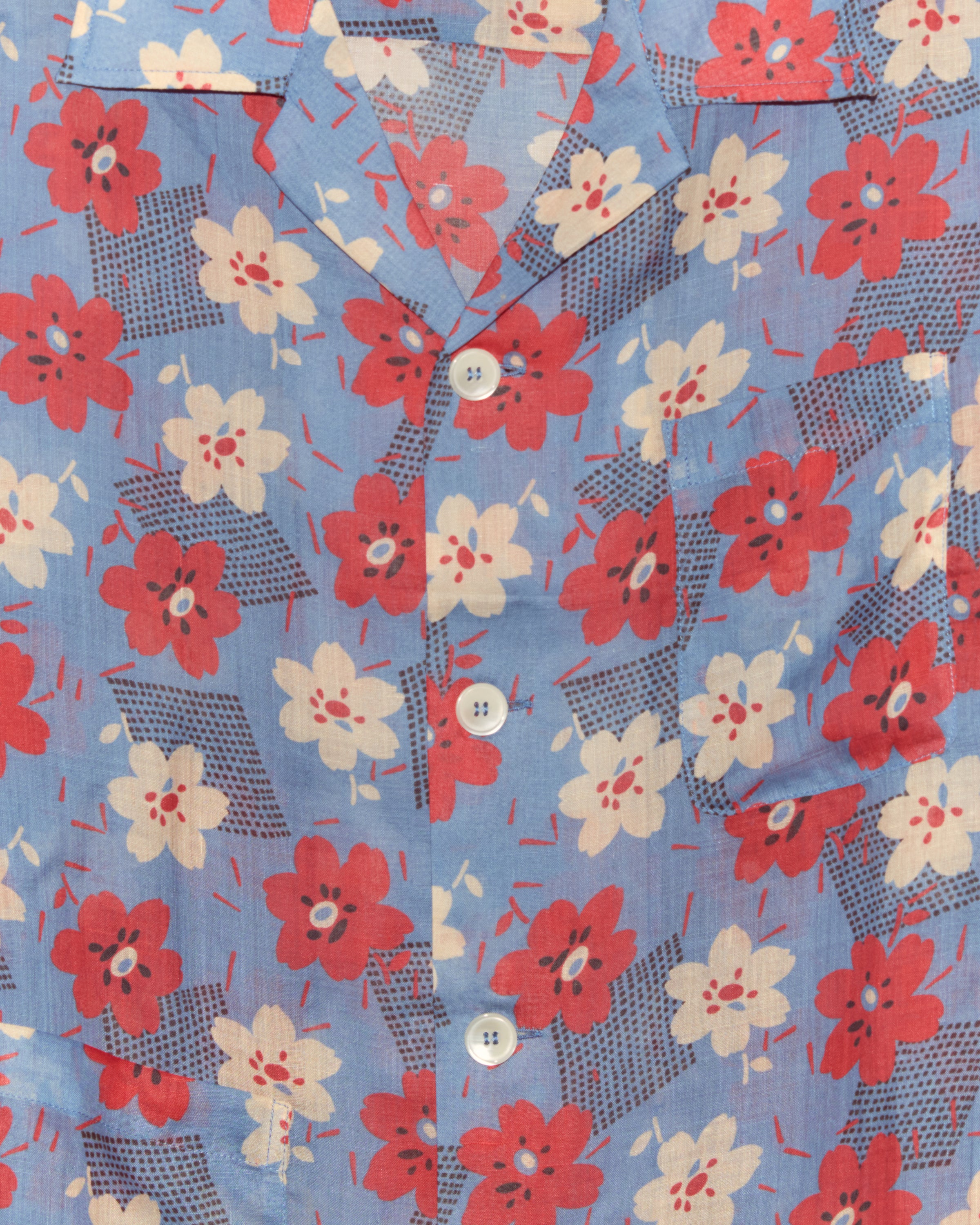 Geo Poppy Long Sleeve Shirt – BODE