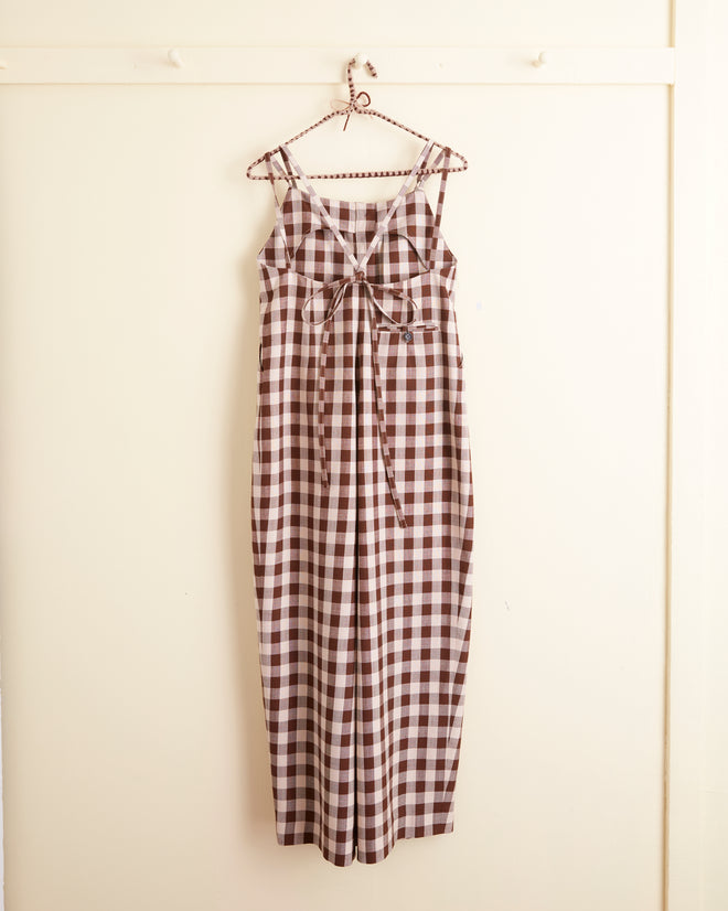 Gilbert Check Jumpsuit - S