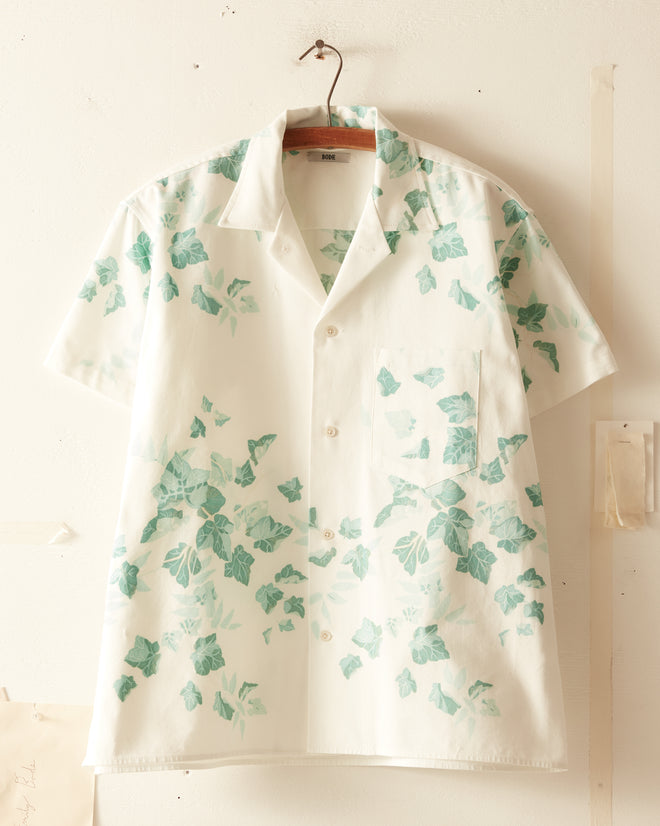 Green Ivy Short Sleeve Shirt - M/L