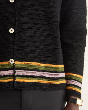 Harbor Stripe Overshirt MENS KNIT TOPS BODE New York