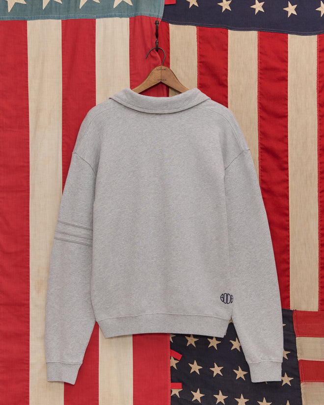 Crew Polo - Heathered Grey