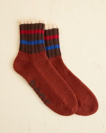 Herrington Stripe Socks - Brown