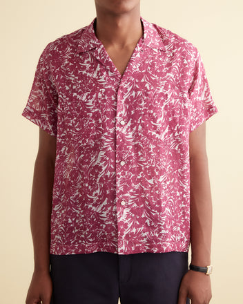 Hibiscus Spray Short Sleeve Shirt SHIRT BODE New York