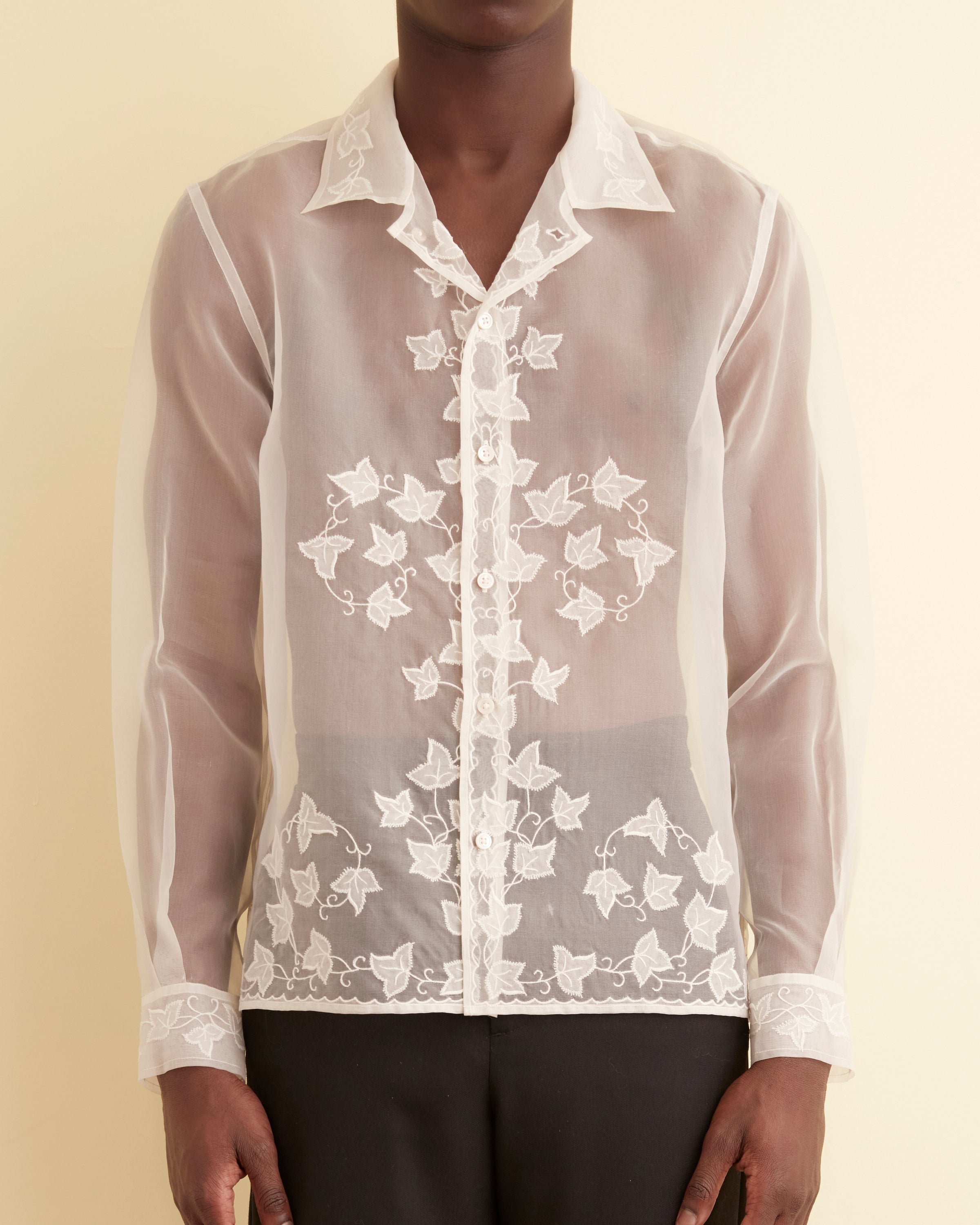 Ivy Appliqué Long Sleeve Shirt – BODE